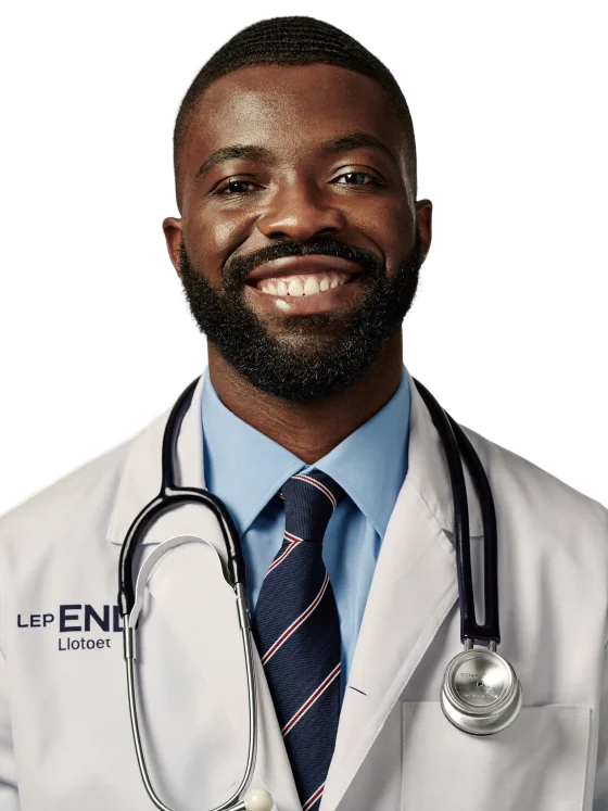 A physician on the care team